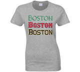 Boston Home Team Distressed Sports T Shirt