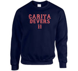 Rafael Devers Carita Distressed Boston Baseball Fan T Shirt