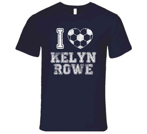 Kelyn Rowe I Heart New England Soccer T Shirt