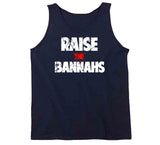 Raise The Bannahs Distressed New England Football Fan T Shirt