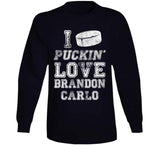 Brandon Carlo I Love Boston Hockey Fan T Shirt
