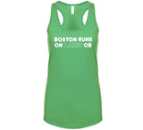 Boston Runs On Larry Ob Boston Basketball Fan T Shirt
