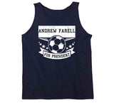 Andrew Farrell For President New England Soccer T Shirt