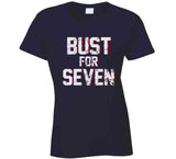 Bust For Seven New England Football Fan T Shirt