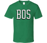 Boston Vintage BOS Basketball Fan T Shirt