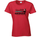 Daddy's Junky Music Retro Boston Music Store Fan T Shirt