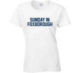 Sunday In Foxborough Game Day New England Football Fan White T Shirt