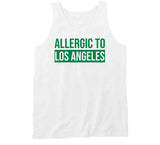 Allergic To Los Angeles Boston Basketball Fan T Shirt