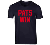 Pats Win New England Football Fan T Shirt