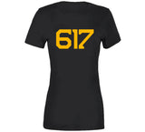 Boston Area Code Boston Hockey Fan T Shirt