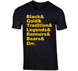 Boston Hockey Fan Tradition Names T Shirt