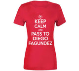 Diego Fagundez Keep Calm Pass To New England Soccer T Shirt