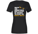 David Krejci Boogeyman Boston Hockey Fan T Shirt