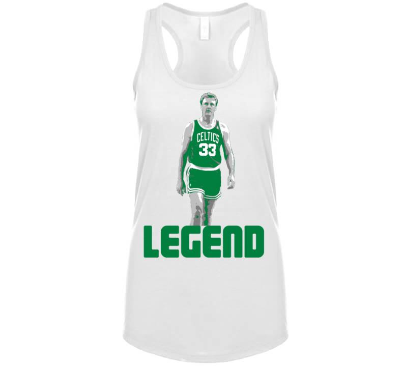 BeantownTshirts Larry Bird Legend Goat Boston Basketball Fan T Shirt Classic / White / X-Large