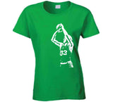 Larry Bird Silhouette Legend Retro 8 Bit Boston Basketball Fan T Shirt