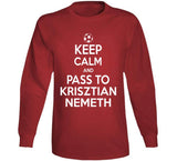 Krisztian Nemeth Keep Calm Pass To New England Soccer T Shirt