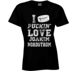 Joakim Nordstrom I Love Boston Hockey Fan T Shirt