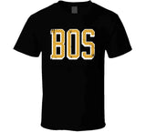 Boston Vintage BOS Hockey Fan T Shirt