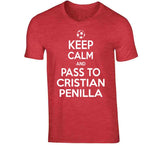 Cristian Penilla Keep Calm Pass To New England Soccer T Shirt