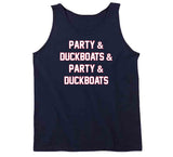 Party And Duck Boats And Party New England Football Fan T Shirt