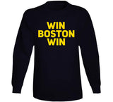 Win Boston Win Boston Hockey Fan T Shirt