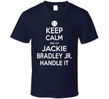 Jackie Bradley Jr Keep Calm Boston Baseball Fan T Shirt