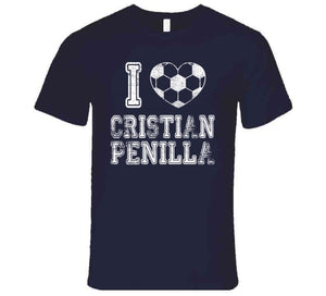 Cristian Penilla I Heart New England Soccer T Shirt