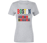 Boston City of Champions Boston Sports Fan Distressed T Shirt