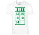 Paul Pierce The Truth 34 Retired Numbers Boston Basketball Fan T Shirt