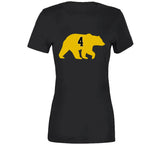 Bobby Orr Bear Silhouette Boston Hockey Fan T Shirt