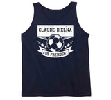 Claude Dielna For President New England Soccer T Shirt