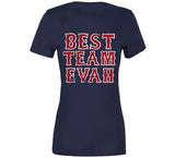 Best Team Evah Boston Baseball Fan Distressed T Shirt