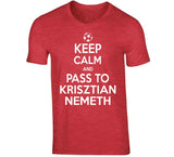 Krisztian Nemeth Keep Calm Pass To New England Soccer T Shirt