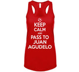 Juan Agudelo Keep Calm Pass To New England Soccer T Shirt