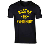 Boston Vs Everybody Hockey Fan Distressed T Shirt