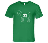 Larry Bird Goat 33 Outline Boston Basketball Fan T Shirt