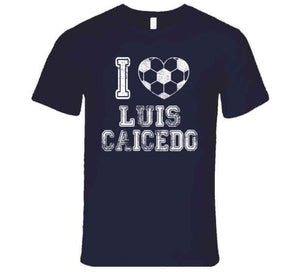 Luis Caicedo I Heart New England Soccer T Shirt