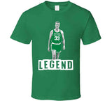 Larry Legend Bird GOAT Boston Basketball Fan T Shirt