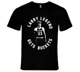 Larry Bird Larry Legend Gets Buckets Boston Basketball Fan T Shirt