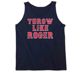 Roger Clemens Throw Like Roger Hall of Fame Boston Baseball Fan T Shirt