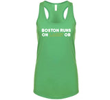 Boston Runs On Larry Ob Boston Basketball Fan V2  T Shirt