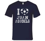 Juan Agudelo I Heart New England Soccer T Shirt