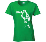 Larry Bird Silhouette BIRD Boston Basketball Fan T Shirt