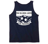 Femi Hollinger Janzen For President New England Soccer T Shirt