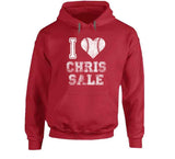 Chris Sale I Heart Boston Baseball Fan T Shirt