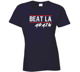 Beat LA Again New England Football Fan Distressed T Shirt