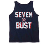 Seven or Bust New England Football Fan T Shirt