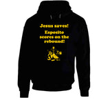 Jesus Saves Esposito Scores on the rebound Boston Hockey Fan v2 T Shirt