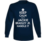 Jackie Bradley Jr Keep Calm Boston Baseball Fan T Shirt