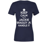 Jackie Bradley Jr Keep Calm Boston Baseball Fan T Shirt